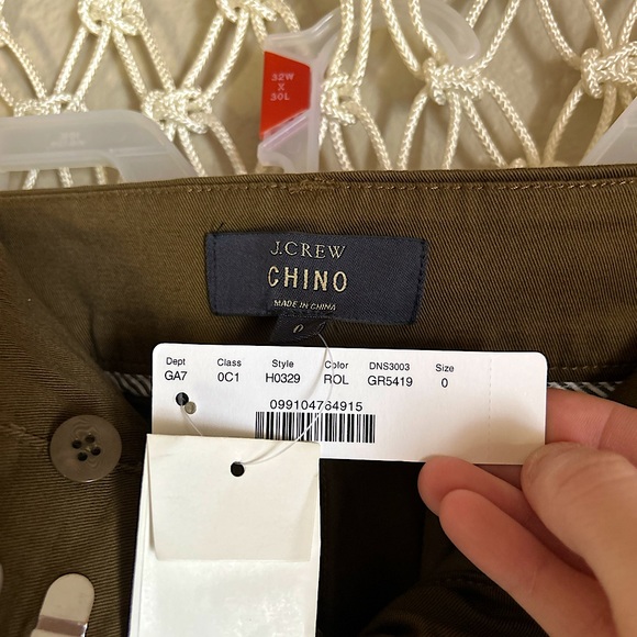 J. Crew Chinos NWT women’s size 0 - Picture 3 of 6